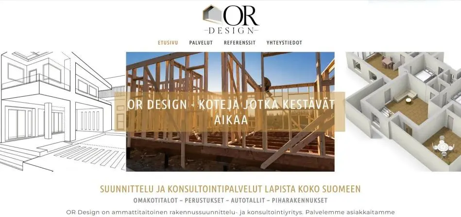 Kotisivut referenssejä OR Design